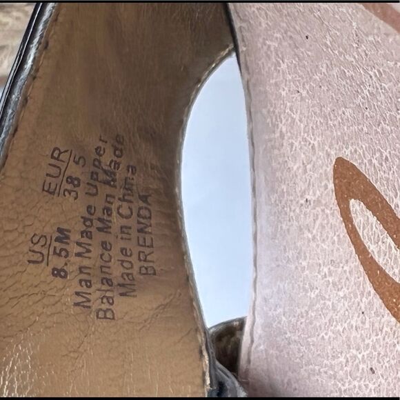 Sam Edelman Black Brenda Patent Leather Espadrilles Wedge Heel Sandal Size 8.5 - Picture 11 of 11